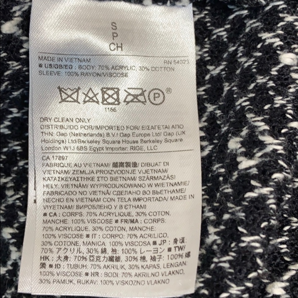 Banana Republic tweed baseball raglan long sleeve - Picture 8 of 10